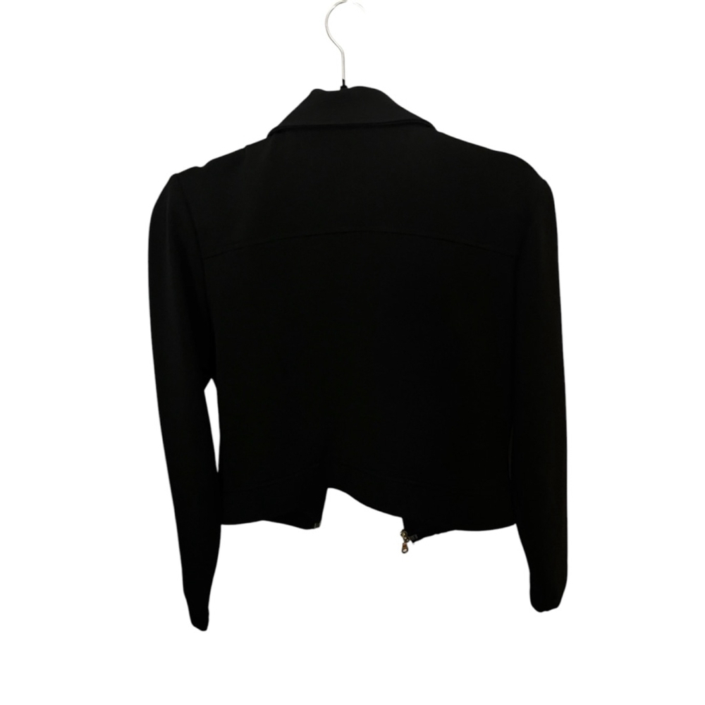 Gantos Vintage Black and Leopard Print Jacket - Size M (Women) - Picture 2 of 8